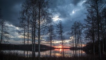 lake, trees, sunset-1365288.jpg